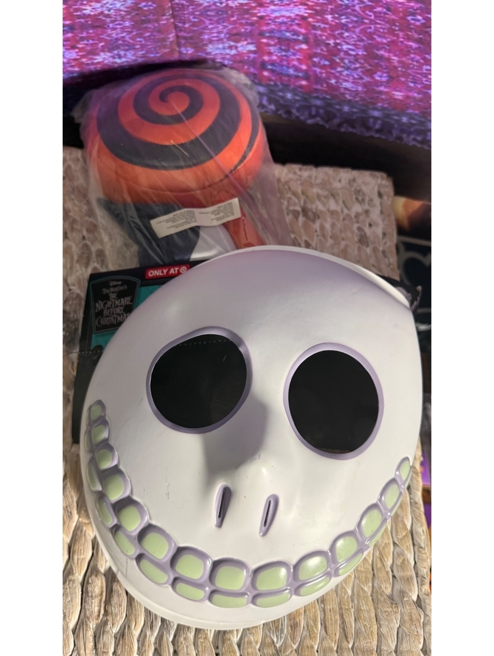 Disguise Halloween Costume Accessory Set with Skull Mask and Spiral Lollipop